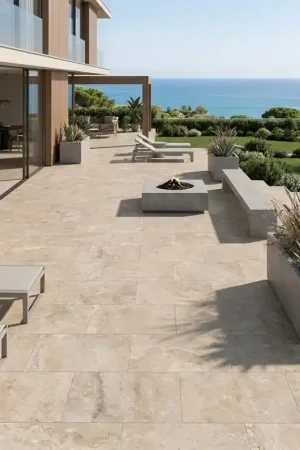 Commander Vite Carrelage izmir 60x120 cm effet travertin antidérapant r11